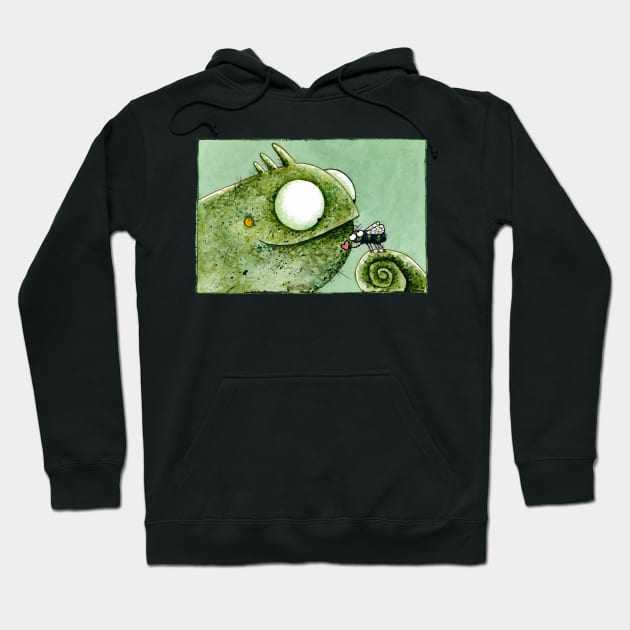 Chamleon &amp; Fliege - Chameleon &amp; Fly Hoodie by tawannafairbairn